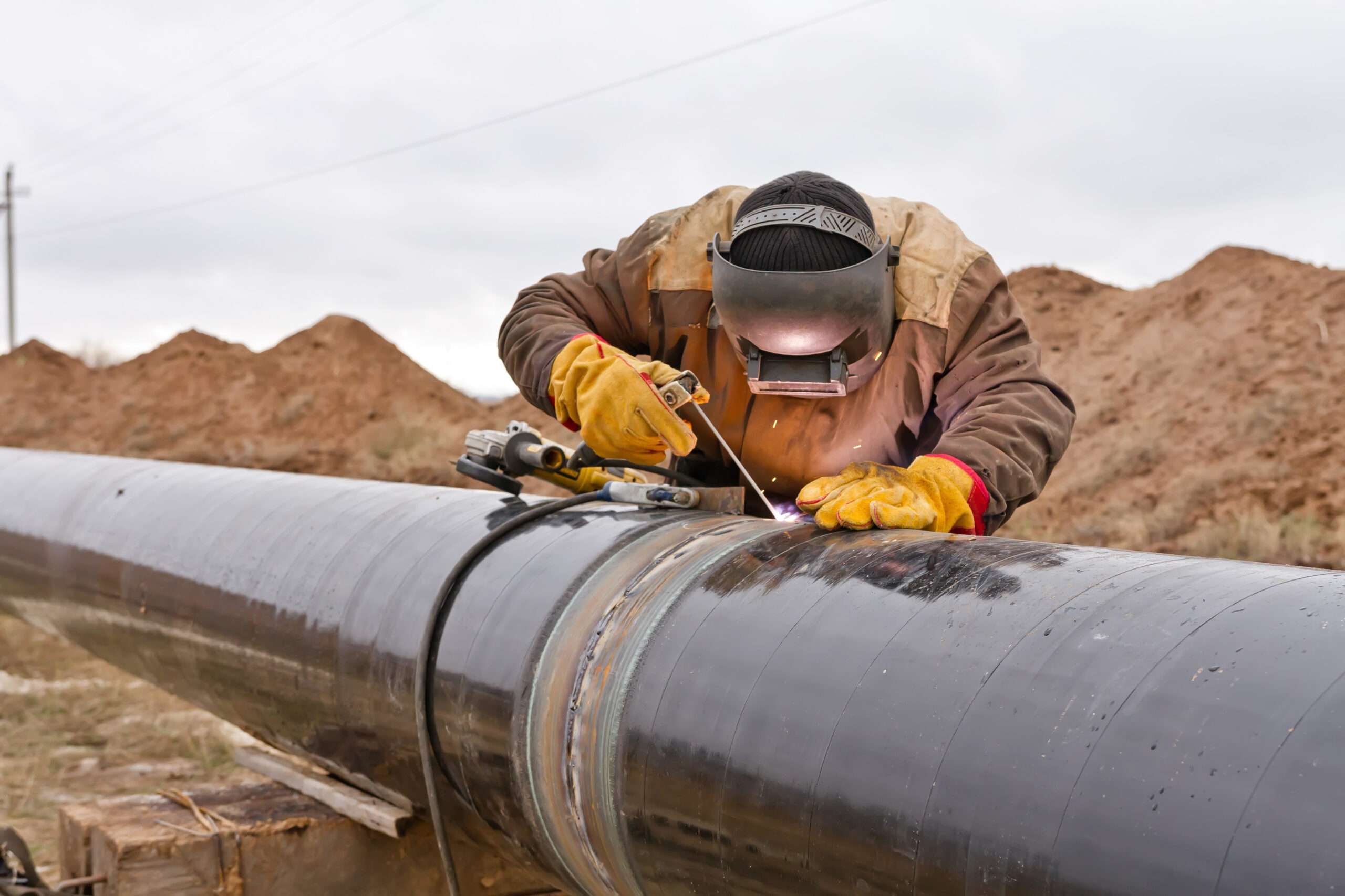 laying pipe